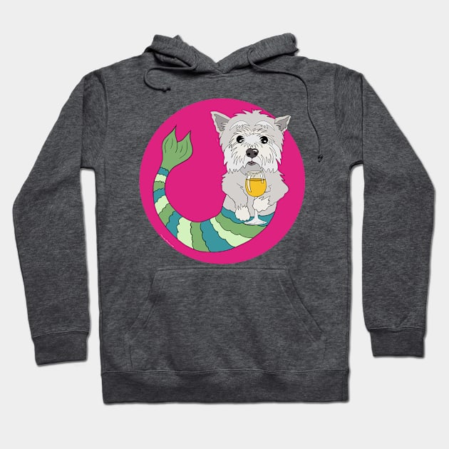 Abby the Westie Mermutt Hoodie by abrushwithhumor